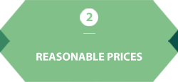 2.REASONABLE PRICES